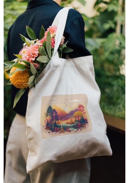 Ham Bez Çanta 35X40 cm - Manzara Model 2 modelleri