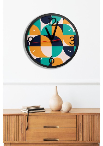 Dekoratif Ahşap Mdf 3D Efektli 5mm Duvar Saati - Model 20