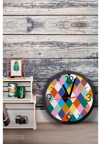 Dekoratif Ahşap Mdf 3D Efektli 5mm Duvar Saati - Model 11 fiyatları