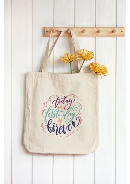 Ham Bez Çanta 35X40 cm - Today First Day Of Forever