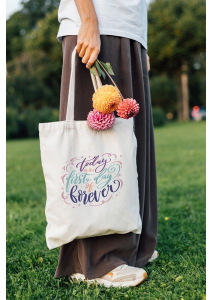 Ham Bez Çanta 35X40 cm - Today First Day Of Forever fiyatları