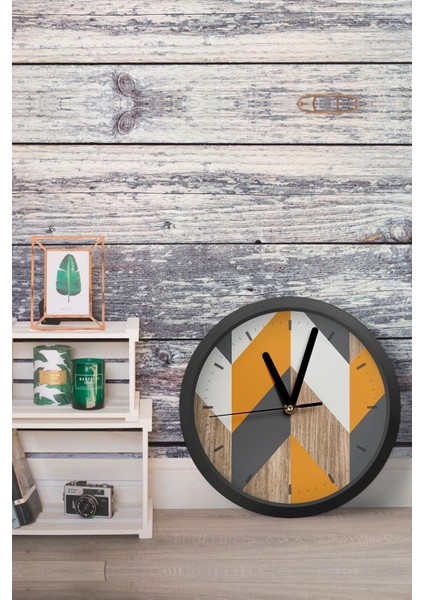 Dekoratif Ahşap Mdf 3D Efektli 5mm Duvar Saati - Model 1 fiyatları