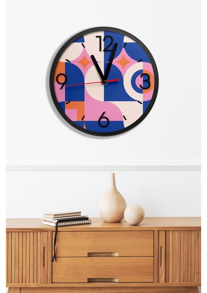 Dekoratif Ahşap Mdf 3D Efektli 5mm Duvar Saati - Model 21