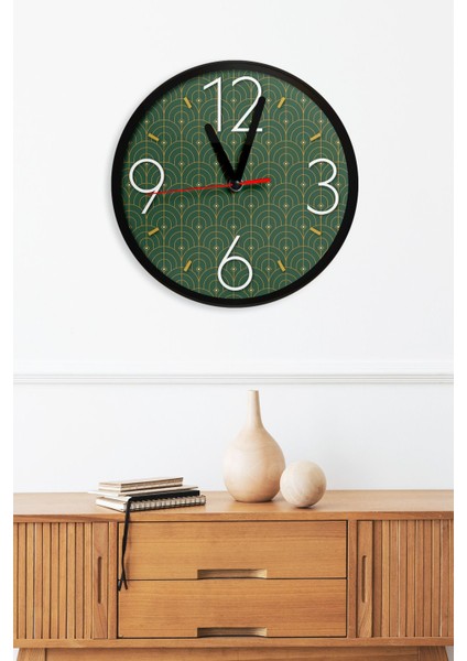 Dekoratif Ahşap Mdf 3D Efektli 5mm Duvar Saati - Model 26