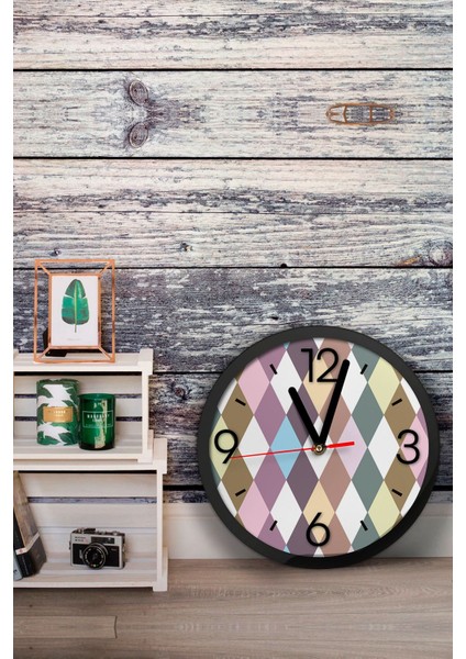 Dekoratif Ahşap Mdf 3D Efektli 5mm Duvar Saati - Model 14 fiyatları