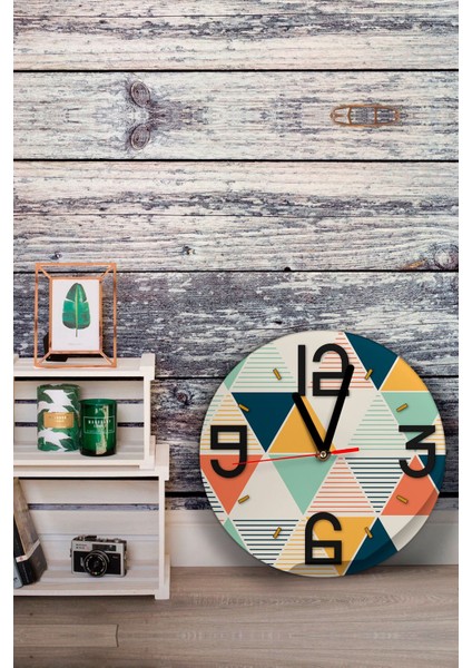 Dekoratif Ahşap Mdf 3D Efektli 5mm Duvar Saati - Model 23 fiyatları