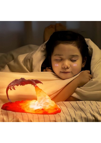 Yetişkin Çocuklar Ejderha Lava Lambaları,ejderha U Gece Işığı,ejderhalar Ay Işığı,yatak Odası Çocuk Gece Işıkları,yatak Odası LED Lamba,usb Işığı,garip Hediyeler,3d Baskılı Gece La (Yurt Dışından) modelleri