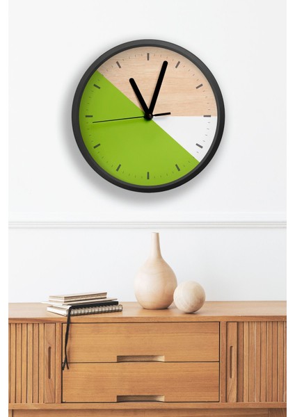 Dekoratif Ahşap Mdf 3D Efektli 5mm Duvar Saati - Model 3