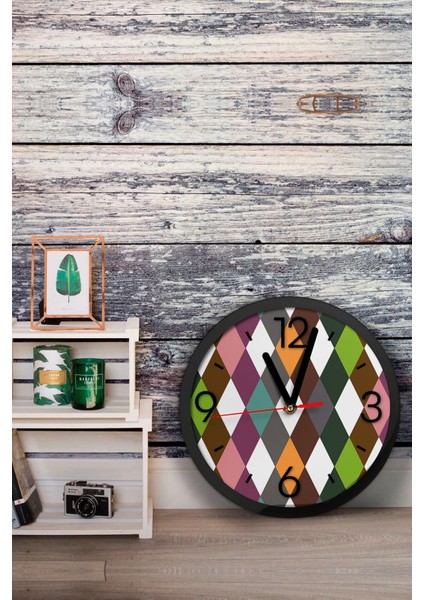 Dekoratif Ahşap Mdf 3D Efektli 5mm Duvar Saati - Model 13 fiyatları