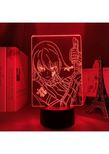 3D Illusion Anime Işık Akame Ga Öldür Esdeath Şekil Çocuklar 3D Gece Lambası/ Uzaktan Kumandalı 16 Renk Lambası, Manga Akame Ga Öldür Noel Hediyesi Oyuncaklar Çocuklar/erkekler (Yurt Dışından)