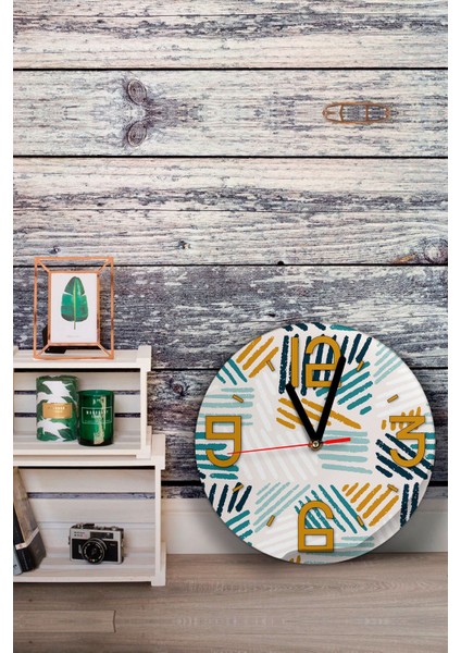 Dekoratif Ahşap Mdf 3D Efektli 5mm Duvar Saati - Model 22 fiyatları