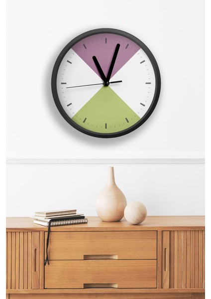 Dekoratif Ahşap Mdf 3D Efektli 5mm Duvar Saati - Model 7