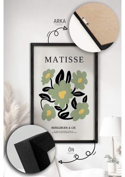 3 Parça Gerçek Ahşap Renkli Çerçeveli Tablo Seti - Model 13 fiyatları