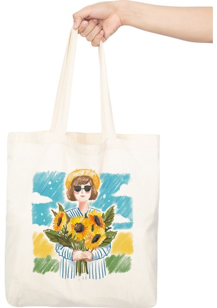 Ham Bez Çanta 35X40 cm - Flower fırsatları