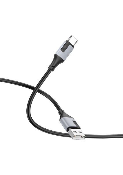 iPhone ile Uyumlu 3.0A Şarj ve Data Kablo USB To Type-C - 1 Metre - BX101
