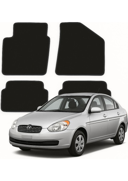 Hyundai Accent Era Tam Uyumlu Lüx Oto Halı Paspas
