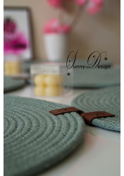 Jüt Hasır 6lı Supla Takımı Amerikan Servisi Dekor Sunum