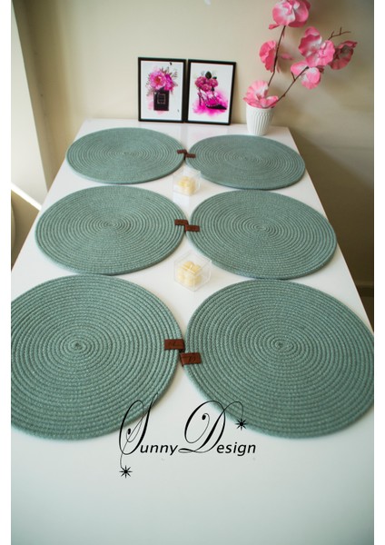 Jüt Hasır 6lı Supla Takımı Amerikan Servisi Dekor Sunum fiyatları