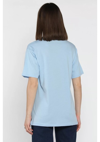 Love Taşlı Bisiklet Yaka Kadın Tişört P-00016715 modelleri