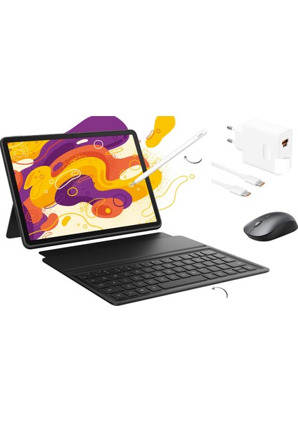 Matepad 11.5" 6gb 128GB Uzay Grisi Tablet+Klavye+Kalem+Mouse+Şarj Başlık