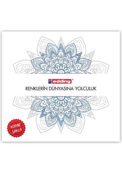 Metrashop Renklerin Dünyasına Yolculuk Mandala Boyama Defteri