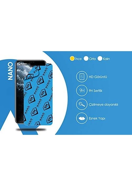 iPhone 8 Plus Nano Ekran Koruyucu Kırılmaz Esnek Cam