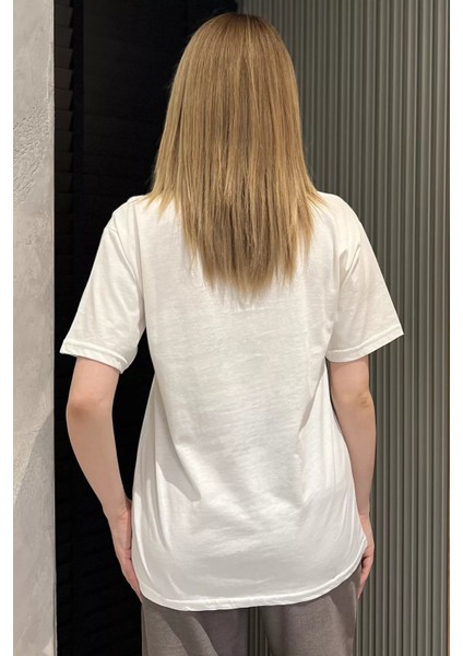 Bisiklet Yaka Taş Detaylı Kadın Tişört P-00016699 modelleri