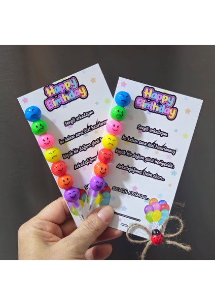 🎉 Doğum Günü Temalı Özel Tasarım Kurşun Kalem – Renkli, Eğlenceli ve Anlamlı Hediye Seçeneği! ✏️ fiyatları