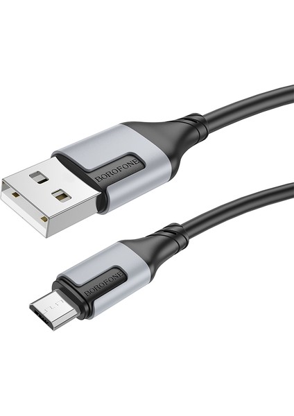 Android ile Uyumlu 2.4A Şarj ve Data Kablo USB To Micro USB - 1 Metre - BX101