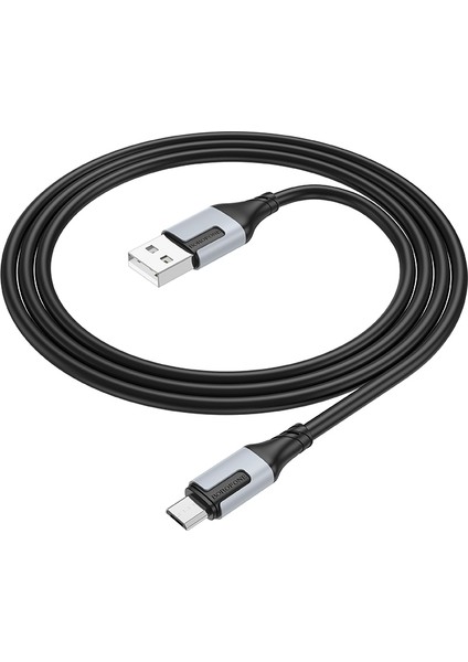 Android ile Uyumlu 2.4A Şarj ve Data Kablo USB To Micro USB - 1 Metre - BX101