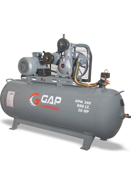 Hava Kompresörü Pistonlu 500LT 3 Kafa 12 Bar 10HP GPK390 modelleri