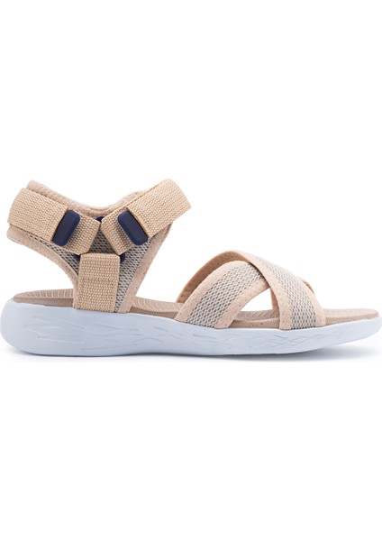 Kadın Çapraz Bant Günlük Sandalet SS001-0159 Bej