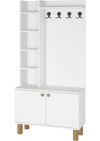 Evin-1 Bohem Ayaklı Ayakkabılık Portmanto Vestiyer EVN01