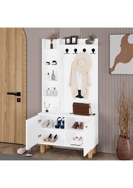 Evin-1 Bohem Ayaklı Ayakkabılık Portmanto Vestiyer EVN01 fırsatları