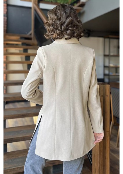 Yan Yırtmaçlı Astarlı Kadın Blazer Ceket P-00015859 modelleri