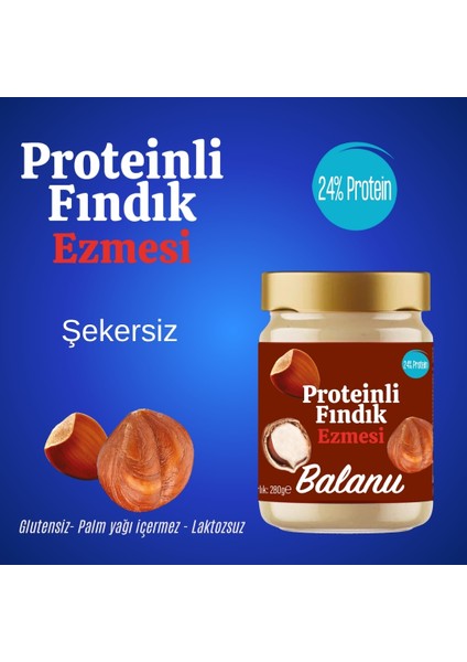 Fındık Ezmesi Proteinli 280 Gr