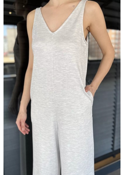 Kadın Cepli Bol Paça Tulum P-00016308 fırsatları