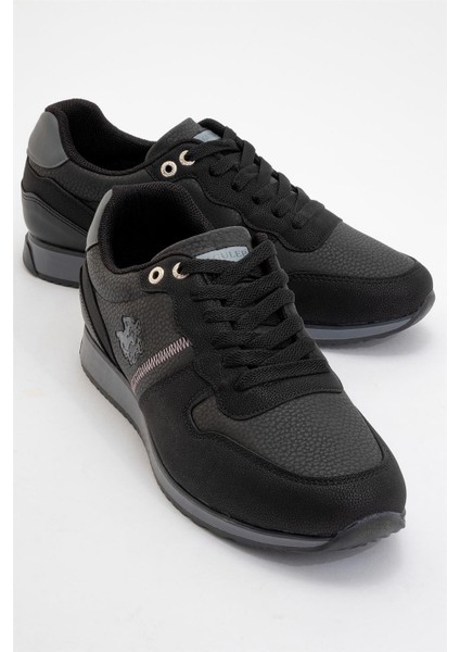 Erkek Günlük Cilt Sneaker Ayakkabı Siyah - Füme fiyatları