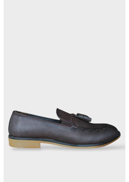 Erkek Klasik Loafer Ayakkabı Kahverengi
