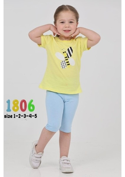 Kız Çocuk Şort Alt Üst Takım 1-5 yaş 1806