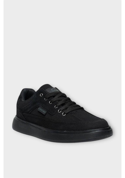 Erkek Keten Gabardin Kumaş Günlük Sneaker Ayakkabı Kahverengi