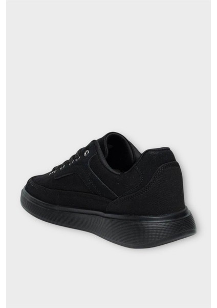 Erkek Keten Gabardin Kumaş Günlük Sneaker Ayakkabı Kahverengi