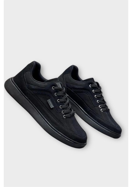 Erkek Keten Gabardin Kumaş Günlük Sneaker Ayakkabı Kahverengi