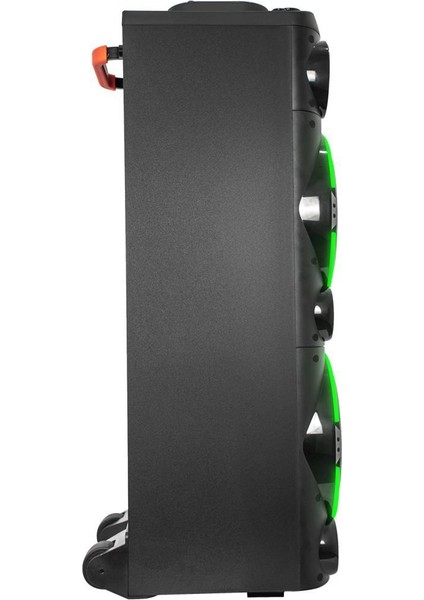 Bykalite MD-104KP 200W 12V 14000MAH Bataryalı Siyah 1 Uhf Uv Mikrofonlu Usb/bt/tf/tws/aux Rgb 220V Kablolu Gitar Girişli P