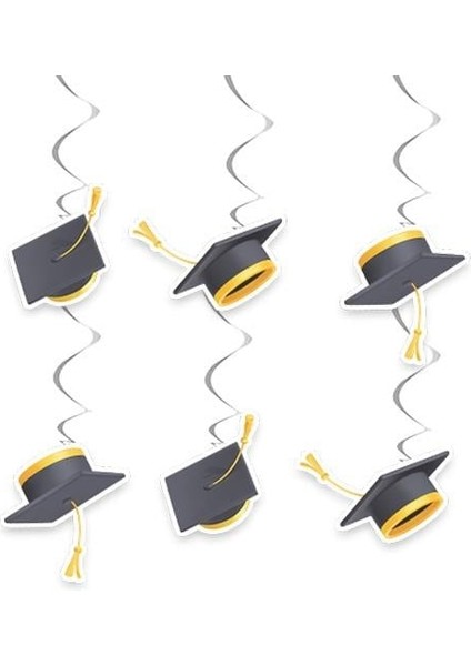 Mezuniyet Partisi Kep Asma Süs - 6 Adet