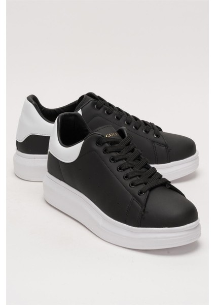 Unisex Yüksek Taban Günlük Spor Sneaker Ayakkabı Siyah-Beyaz fiyatları