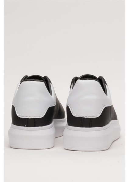 Unisex Yüksek Taban Günlük Spor Sneaker Ayakkabı Siyah-Beyaz fırsatları
