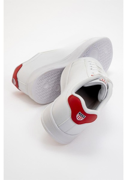 Unisex Sneakers Günlük Spor Ayakkabı BEYAZ - KIRMIZI fırsatları