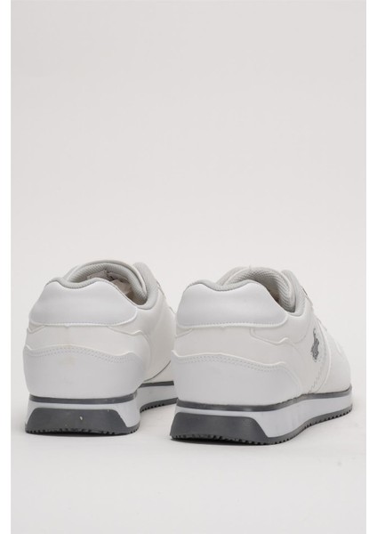 Erkek Günlük Cilt Sneaker Ayakkabı Beyaz - Füme fırsatları