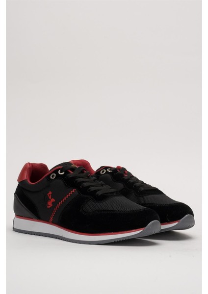 Erkek Günlük Casual Sneaker Ayakkabı Siyah-Kırmızı Leona modelleri